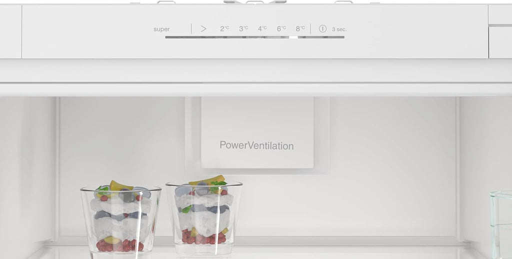 Siemens KI81RNSE0, iQ100, Einbau-Kühlschrank, 177,5 x 56 cm Nische, 310 L, Made in Germany, freshBox für Obst und Gemüse, schnelles Kühlen, sehr Leise mit nur 35 dB, LED Beleuchtung, Schleppscharnier