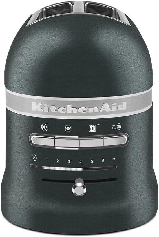 KitchenAid Toaster für 2 Scheiben mit Sandwich-Zange | Artisan | Retro Toast Machine | Verschiedene Funktionen und Bräunungsstufen | Grün