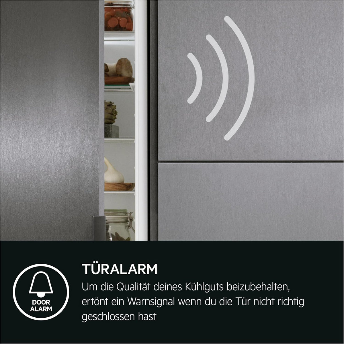 AEG TSK5O881ES Built-In Fridge / 880 mm / 142 L/Tow Door/E
