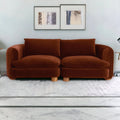 ComfyTrio 2 Seater Teak Wood Sofa