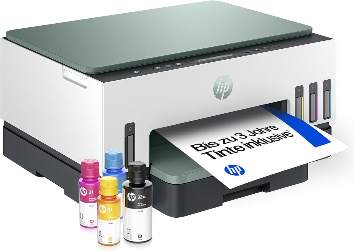 Smart Tank 7007 3-in-1 Multifunktionsdrucker (WLAN; Duplex-Druck) – 3 Jahre Tinte inklusive, 3 Jahre Garantie, großer Tintentank, hohe Reichweite, Drucken in hoher Qualität