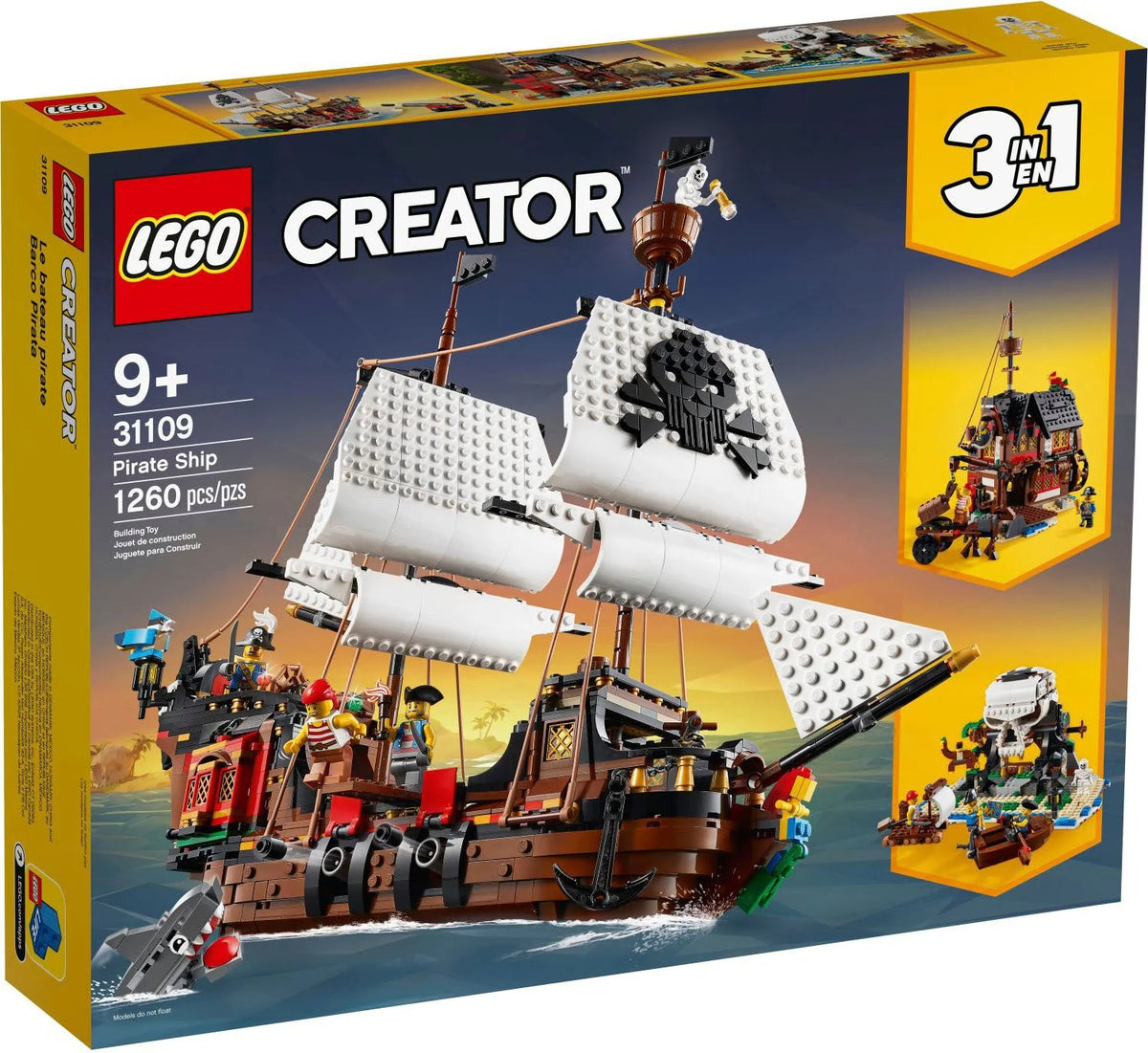 LEGO – Creator 3en1 Barco Pirata 31109
