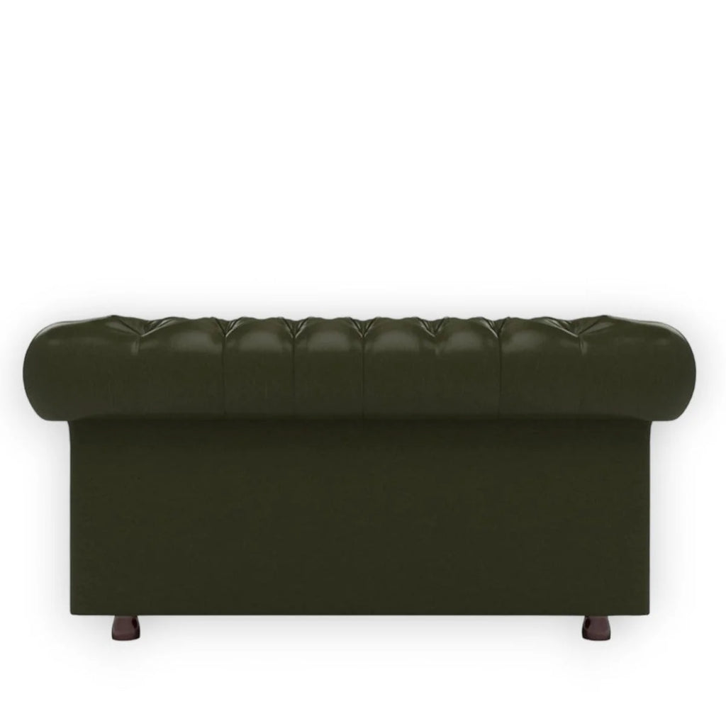 Nismaaya Base Traditional Chesterfield 2 Seater Sofas Bottle Green