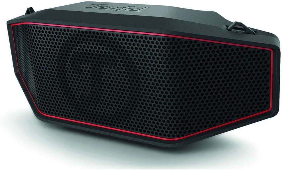 Teufel ROCKSTER Cross Tragbarer Bluetooth-Stereo-Speaker Lautsprecher Wireless Musik Akku bis zu 16 Stunden Strahlwassergeschützt nach IPX5 Schwarz
