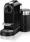 Nespresso CitiZ Coffee and Espresso Machine by De'Longhi with Milk Frother, Black, 9.3 x 14.6 x 10.9 inches