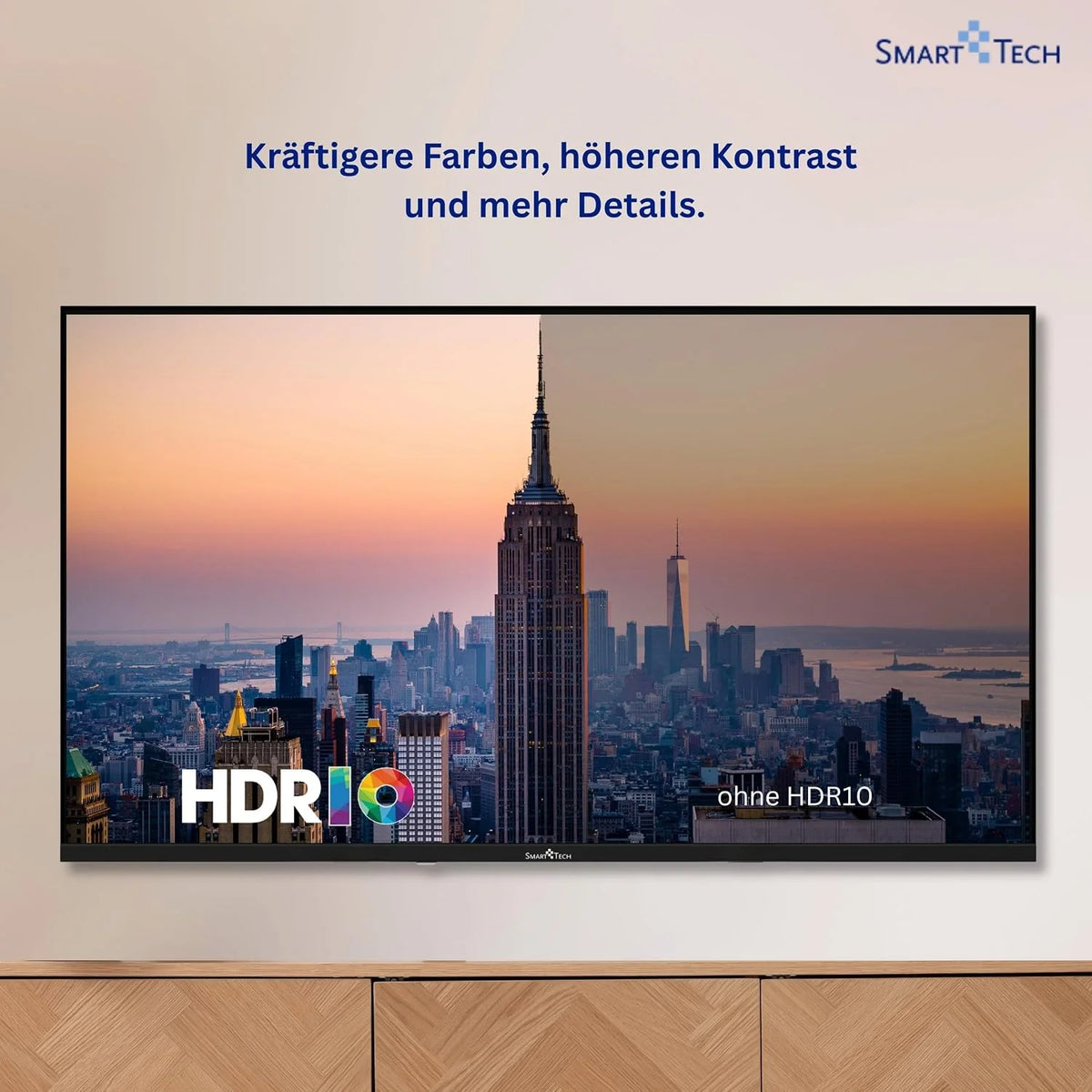 Smart Tech QLED 43QG06V2 Téléviseur Google TV HDR avec résolution 4K UHD, Bluetooth et Triple Tuner, Smart TV 43QG06V2 (2026)