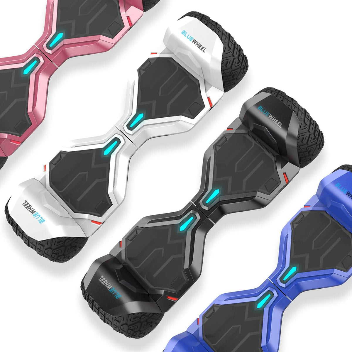 8.5" Premium Offroad Hoverboard Bluewheel HX510 SUV Deutsche Qualitäts Marke- Kinder Sicherheitsmodus & App - Bluetooth - Starker Dual Motor - Elektro Skateboard Self Balance Scooter