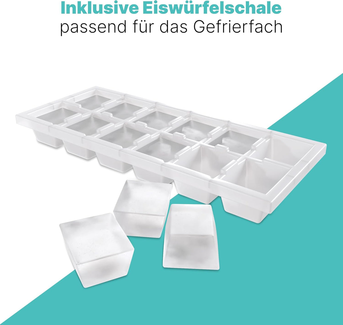 Bomann® großer Gefrierschrank freistehend | 165 Liter Nutzinhalt für Lebensmittel | 5 Schubladen | Freezer Eisschrank Froster | wechselbarer Türanschlag inkl. Eiswürfelschale | GS 7317.1 weiß