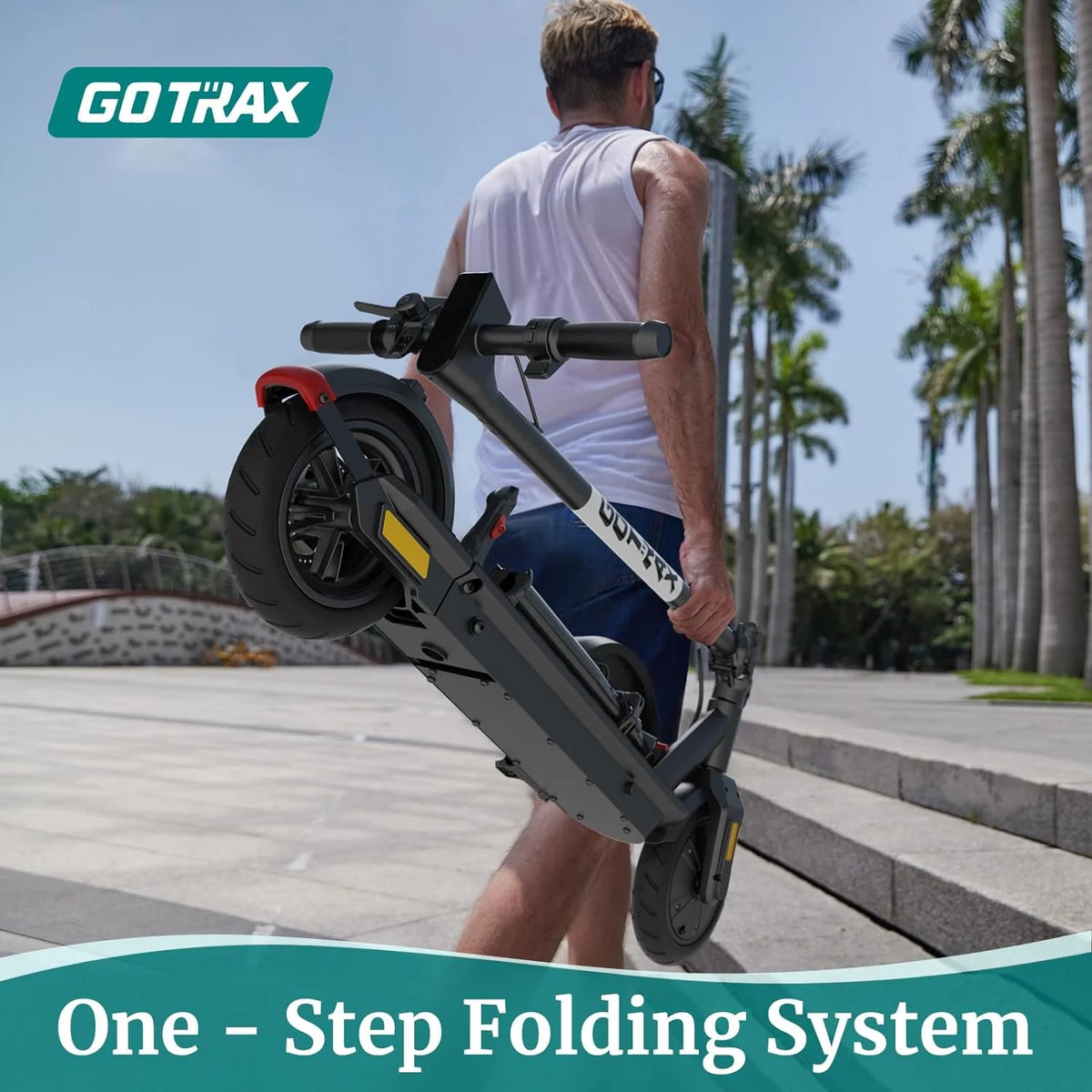 Patinete eléctrico para adultos, ruedas neumáticas de 8.5 pulgadas, alcance máximo de 14/18 millas, velocidad máxima de 15.5/18 MPH, motor de 300 vatios, con control de crucero, plegable