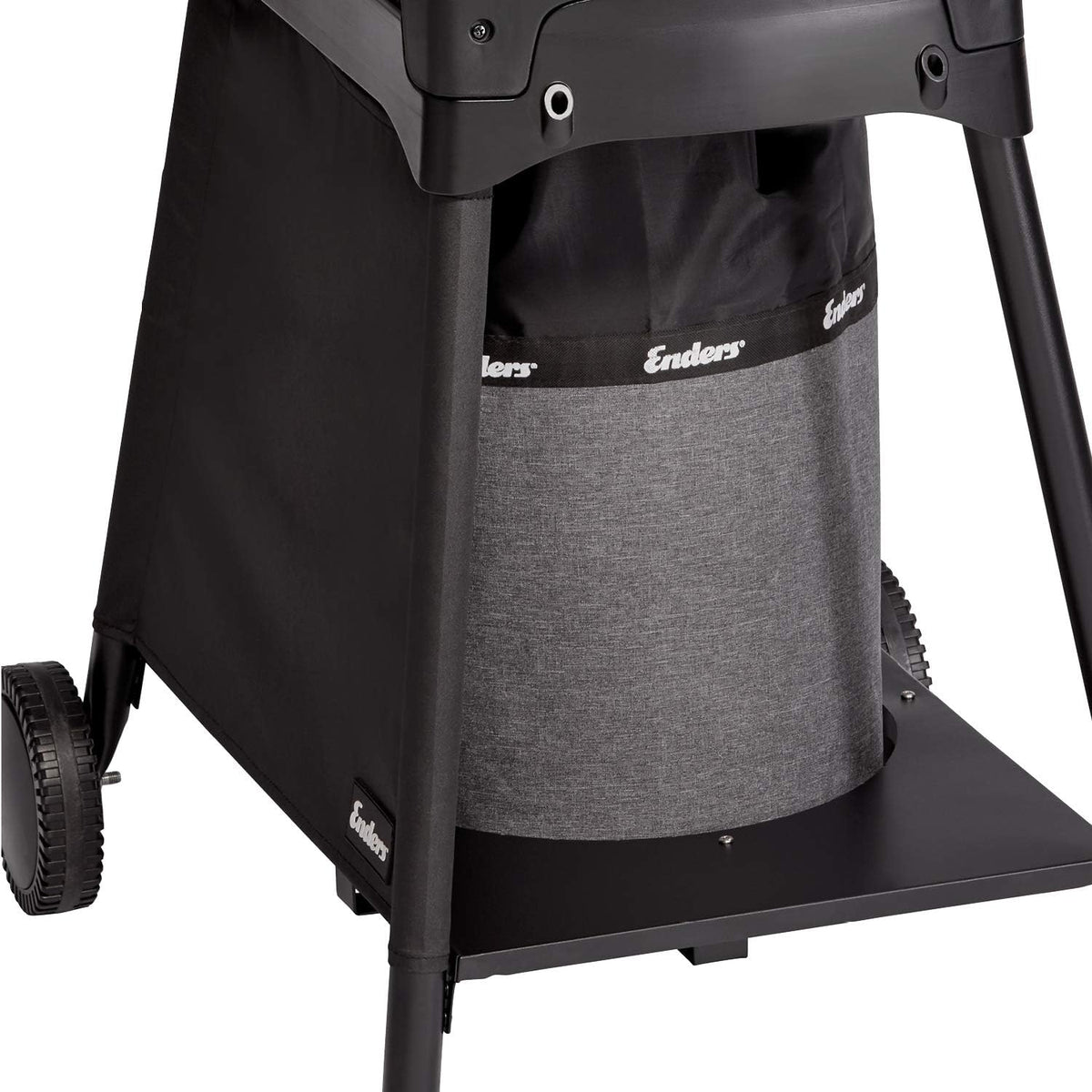 EndersGasgrill Urban II Pro, Tischgrill, Grillen-, Kochen- und Backen Funktion, 2 Brenner Edelstahl, mit Grill-Thermometer, Balkon-, Camping-Grill, Aluguss-Gehäuse, Gusseisen-Rost, #2062