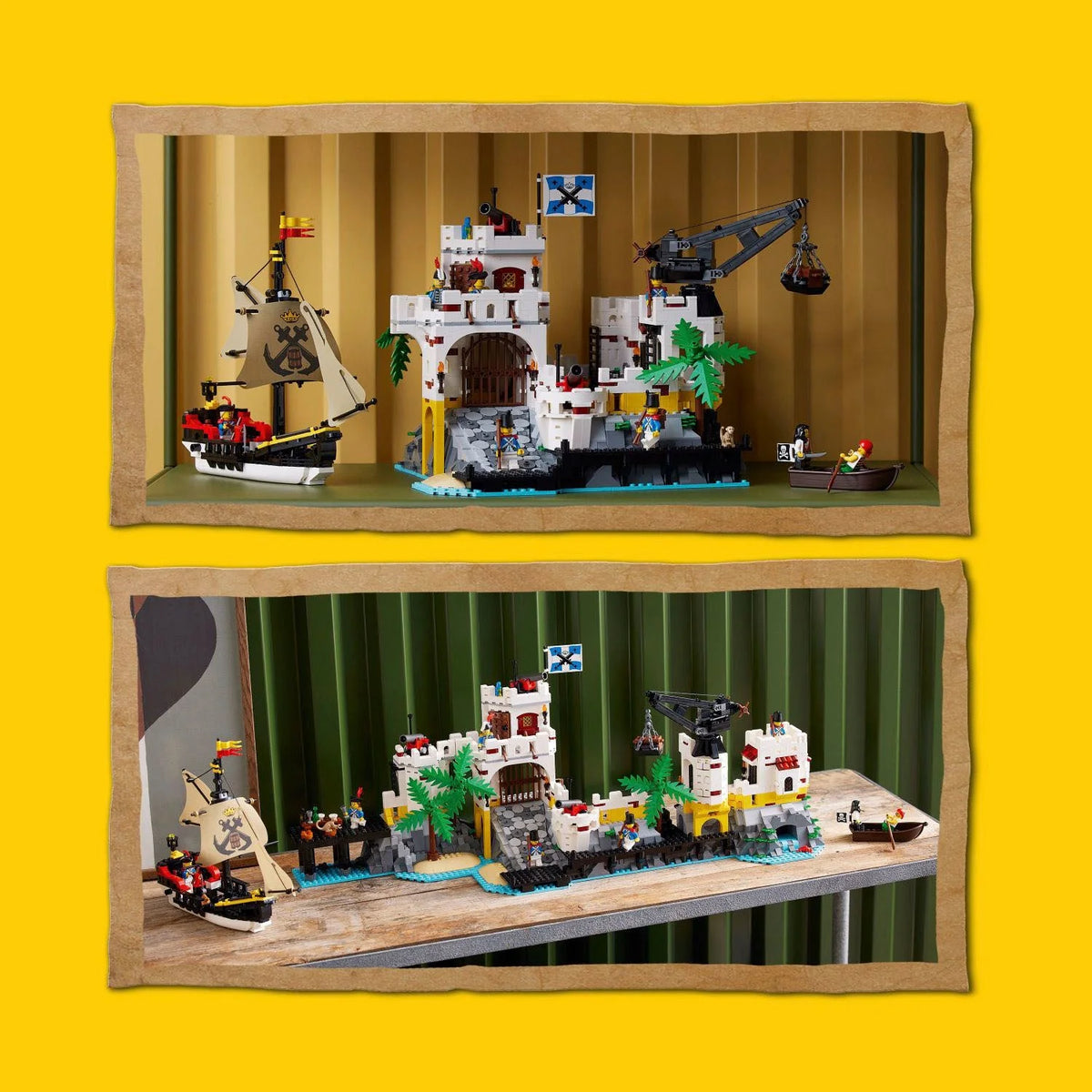 LEGO – Icons Fortaleza Eldorado con Kit de Construcción de Barco Pirata 10320