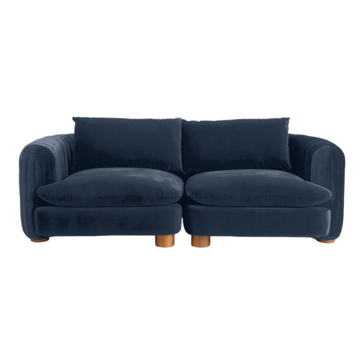 ComfyTrio 2 Seater Teak Wood Sofa