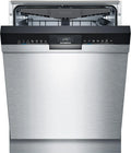 Siemens SN43ES14VE, iQ300 Lave-vaisselle intelligent, lave-vaisselle sous meuble avec tiroir à couverts, 60 cm, ouverture automatique de la porte grâce à AutoOpen dry, particulièrement silencieux avec