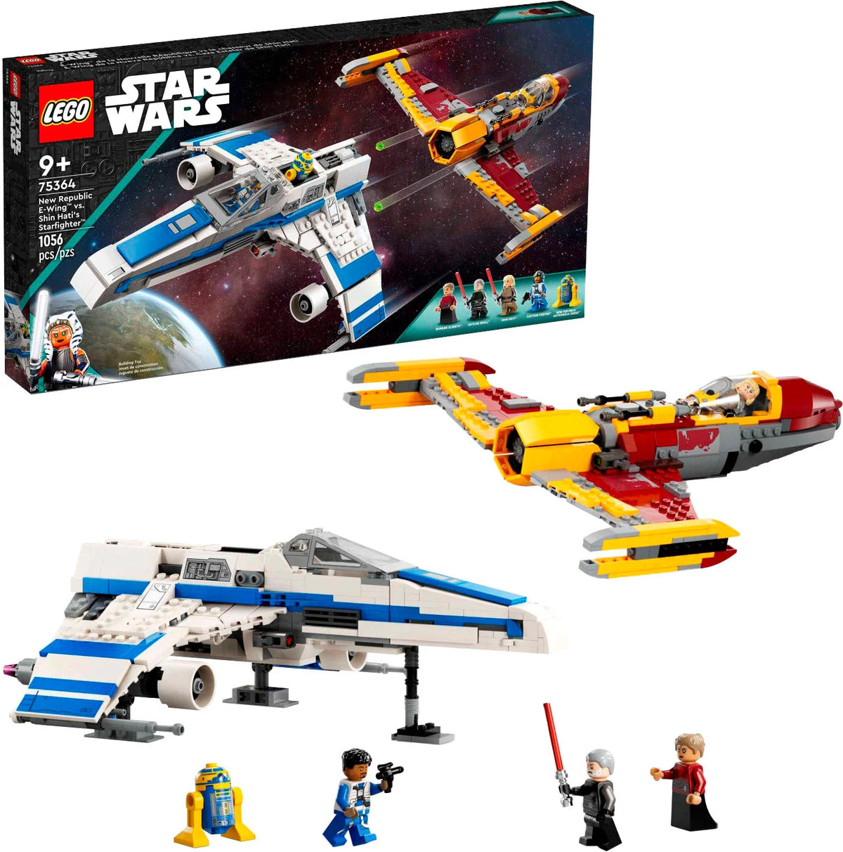 LEGO Star Wars: Ahsoka New Republic E-Wing vs. Starfighter de Shin Hati 75364