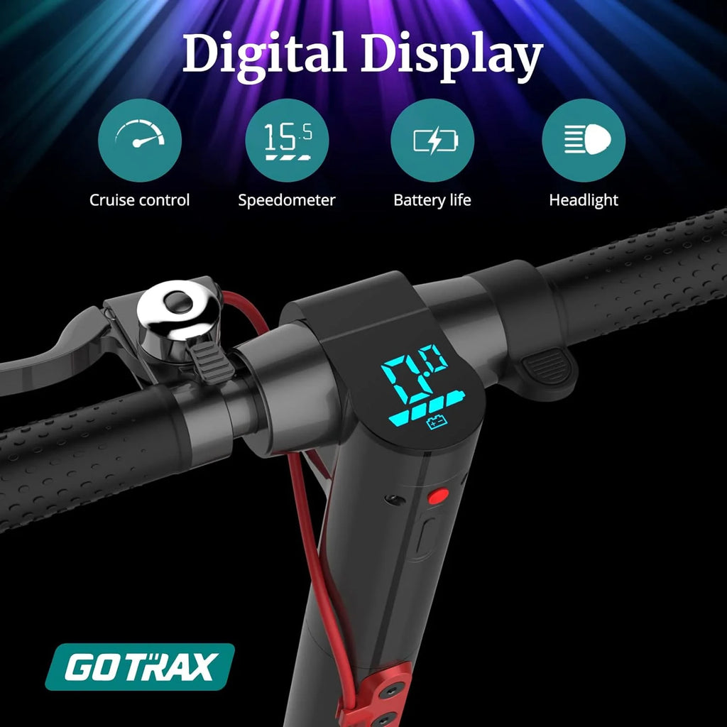 Patinete eléctrico para adultos, ruedas neumáticas de 8.5 pulgadas, alcance máximo de 14/18 millas, velocidad máxima de 15.5/18 MPH, motor de 300 vatios, con control de crucero, plegable