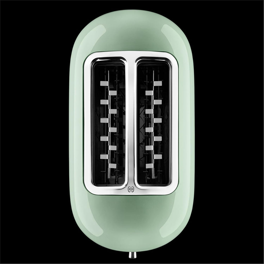 KitchenAid Toaster für 2 Scheiben mit Sandwich-Zange | Artisan | Retro Toast Machine | Verschiedene Funktionen und Bräunungsstufen | Grün