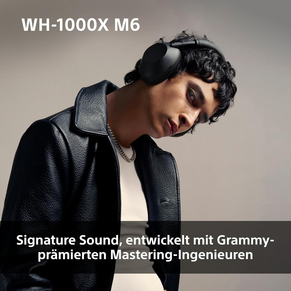 WH-1000XM6 Flagship Noise Cancelling Over-Ear Wireless Kopfhörer, Signature Hi-Res Sound, ultimativer Komfort, faltbarem Design, strapazierfähige Tasche, 30 Std-Akku, iOS & Android - Schwarz