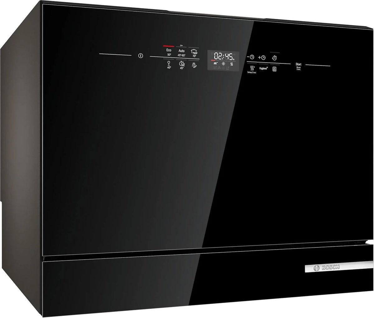 Bosch SKS6ITB00E, Série 6, Lave-vaisselle compact 55cm, Pose-libre, Noir