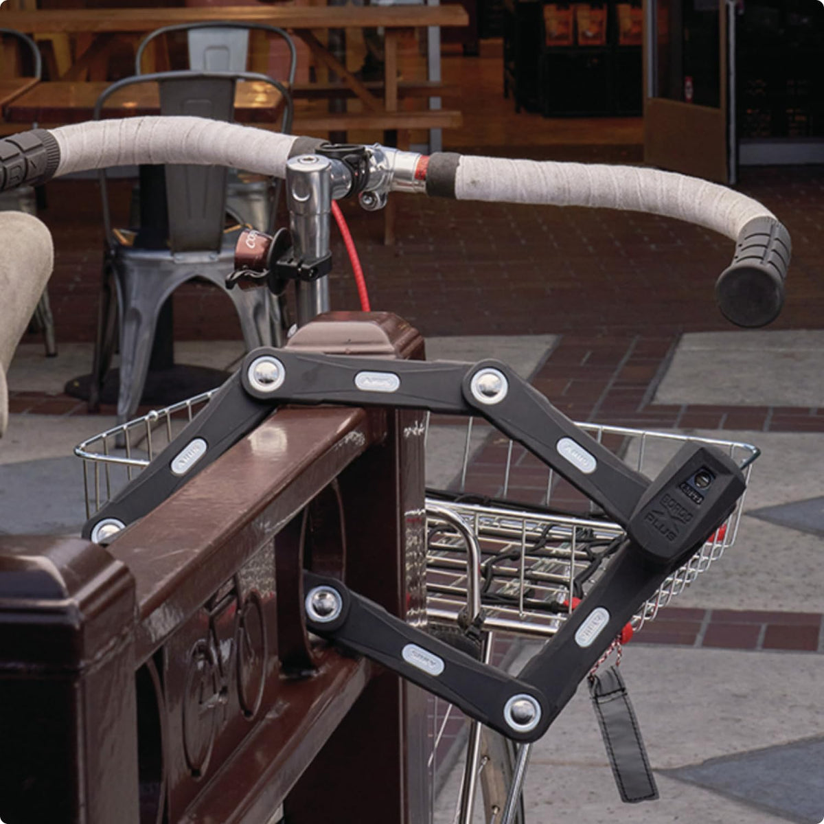 ABUS Faltschloss Bordo Granit XPlus 6500 SH mit Halterung - Fahrradschloss aus gehärtetem Stahl - ABUS-Sicherheitslevel 15-110 cm - Schwarz