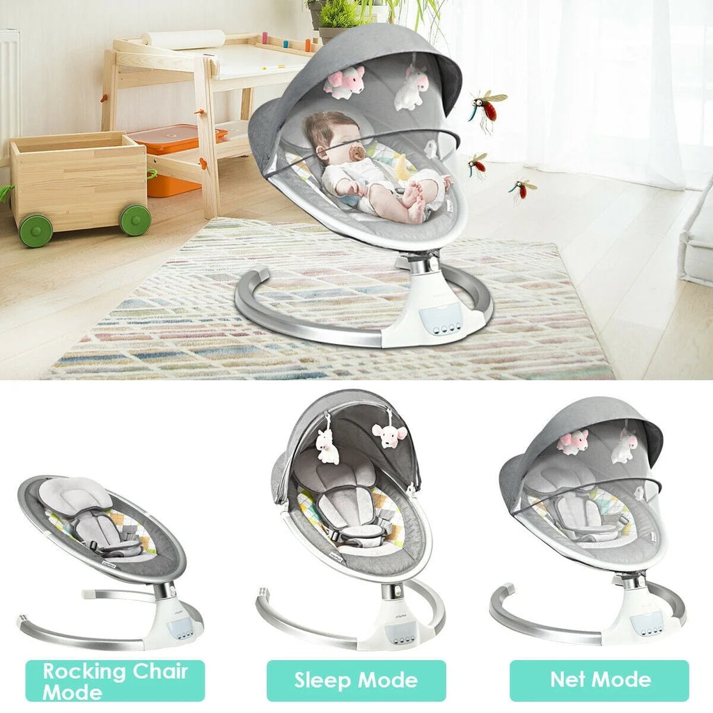 Columpio automático de lujo para bebés - Silla mecedora infantil