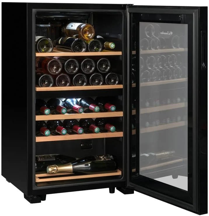 LA SOMMELIERE Cave de mise à température double zone SLS32DZBLACK 32 Bouteilles