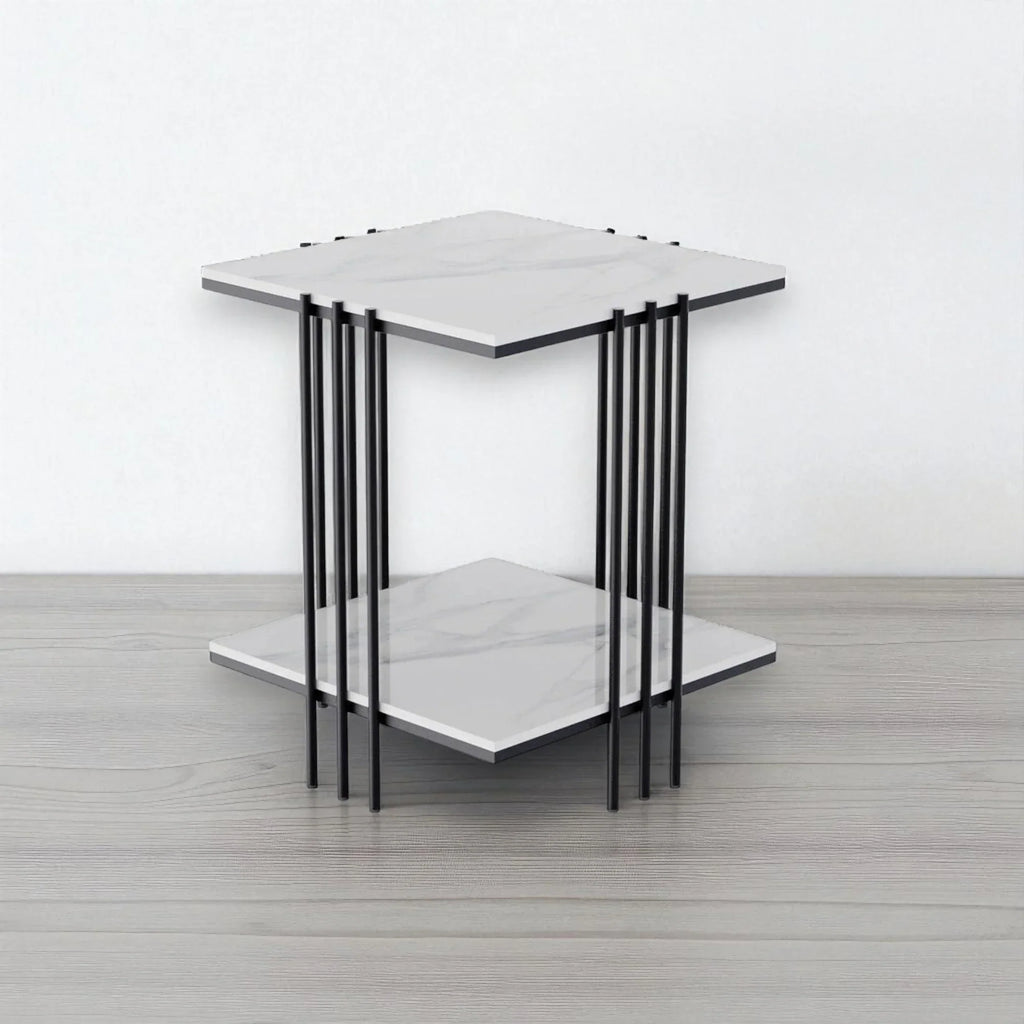 Elegant Thicken Sintered Stone Square Side Table
