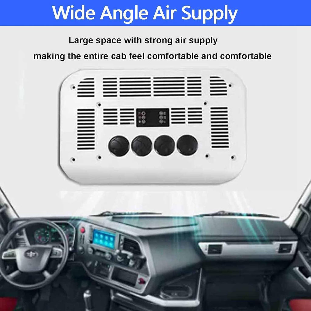 12V/24V Rv Rooftop Klimaanlage,Elektrisches Parken Klimaanlage,Schnelle Kühlung Passend Für Parkklimaanlage,Bus,Boot,Wohnmobil,Van,LKW,Wohnmobile,Anhänger,Traktoren,White-12V