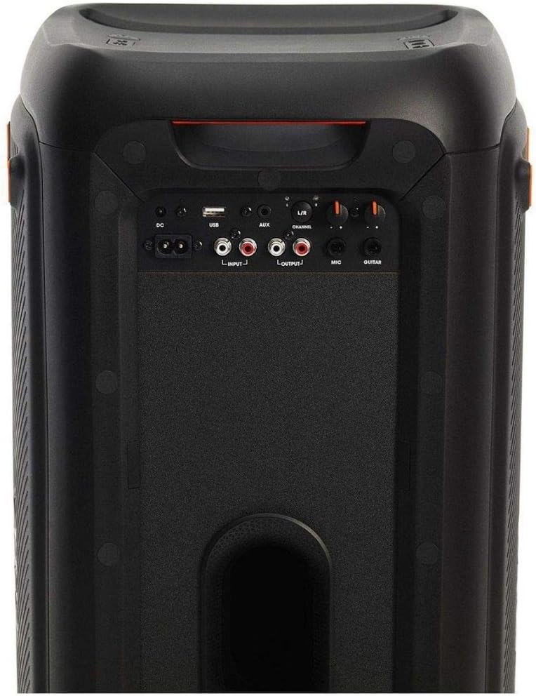 JBL PartyBox 710 - Schwarz – Trag - und rollbarer Bluetooth Party-Lautsprecher mit Lichteffekten – Spritzwassergeschützte, mobile Musikbox