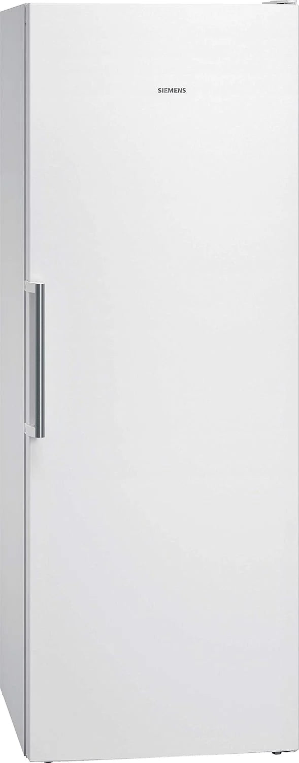 Siemens GS54NAWCV iQ500 Gefrierschrank, 176 x 70 cm, 327 L, noFrost nie wieder abtauen, bigBox Platz für großes Gefriergut, varioZone flexible Glas-und Schubladen, Weiß
