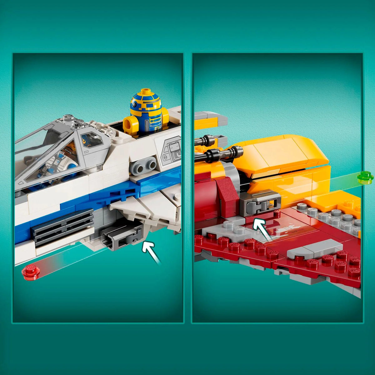 LEGO Star Wars: Ahsoka New Republic E-Wing vs. Starfighter de Shin Hati 75364
