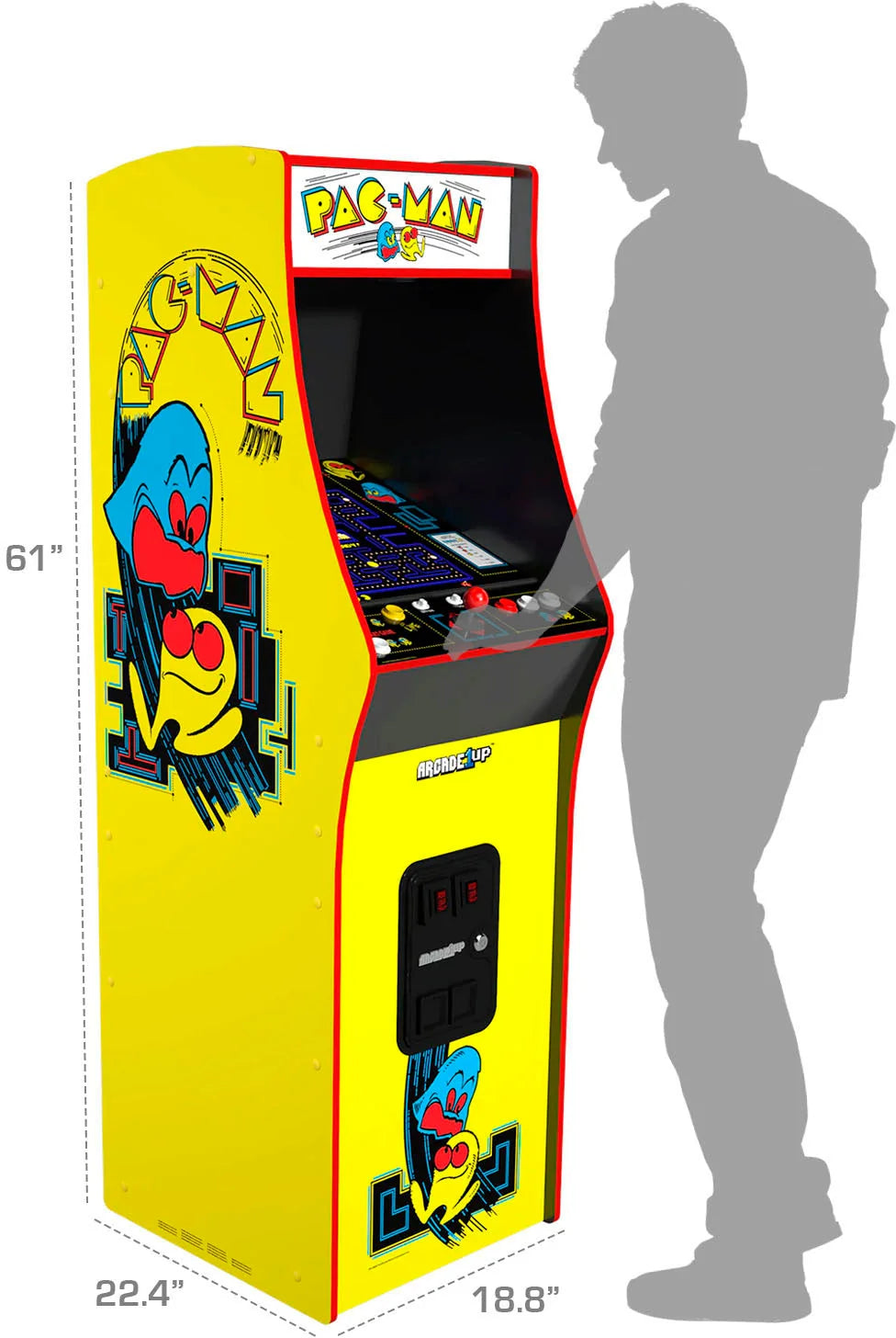 Arcade1Up – Máquina Arcade PAC-MAN Deluxe – Amarilla