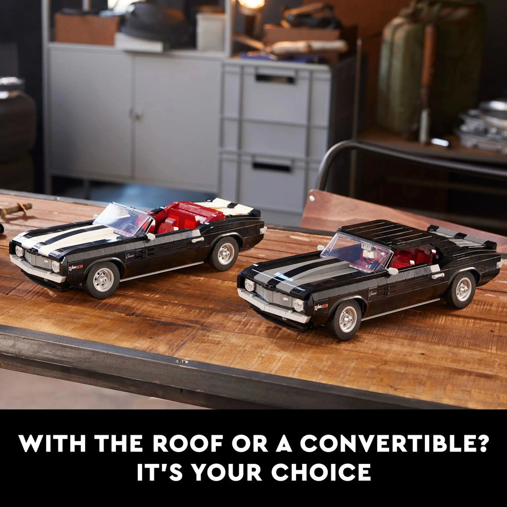 LEGO Icons Chevrolet Camaro Z28 10304 – Set de Construcción de Auto Clásico Personalizable para Adultos, Coche Deportivo Vintage Americano, Gran Idea de Regalo