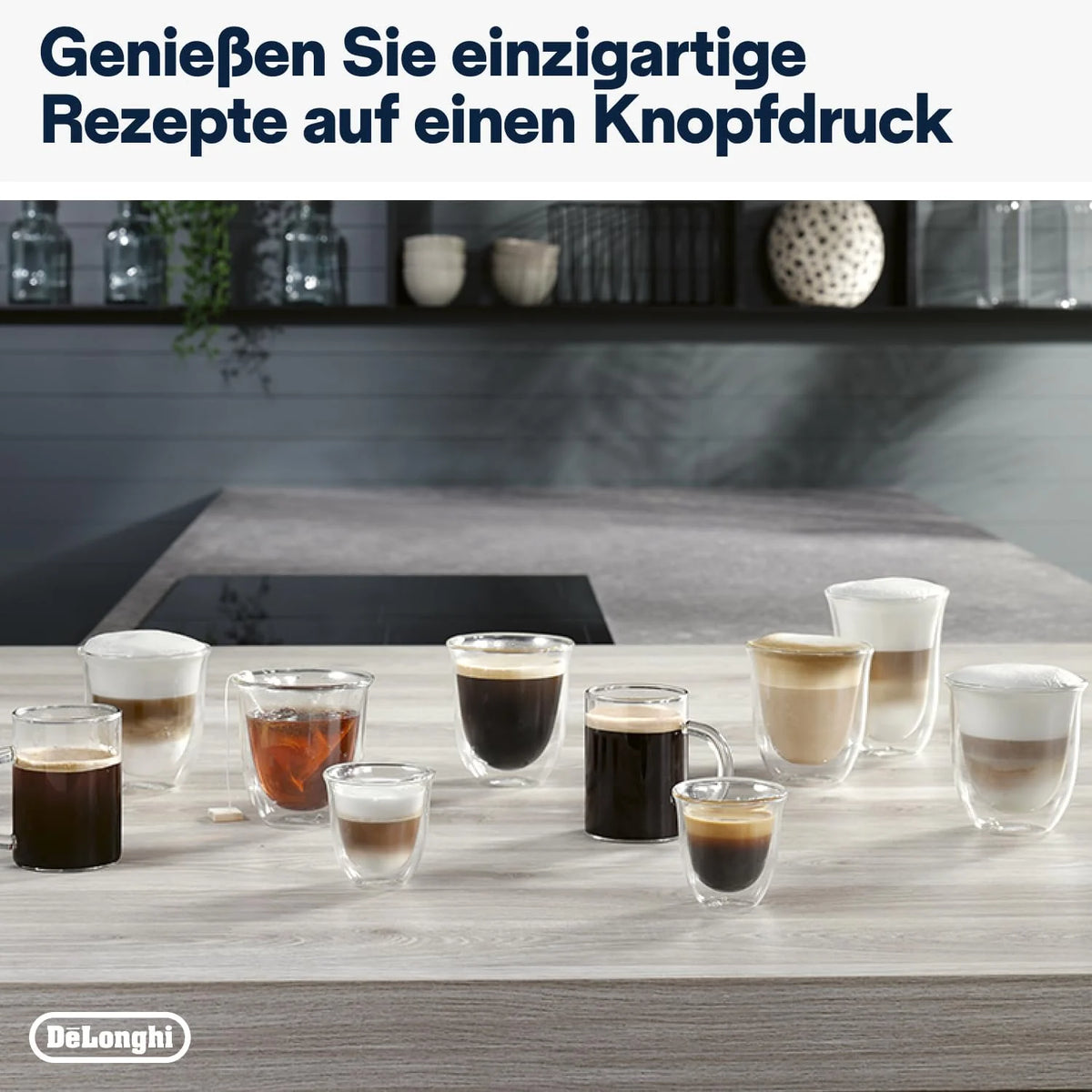 De'Longhi Magnifica Evo ECAM 292.81.B Kaffeevollautomat mit LatteCrema Milchsystem, 7 Direktwahltasten für Cappuccino, Espresso und weitere Kaffeespezialitten, 2-Tassen-Funktion, Schwarz