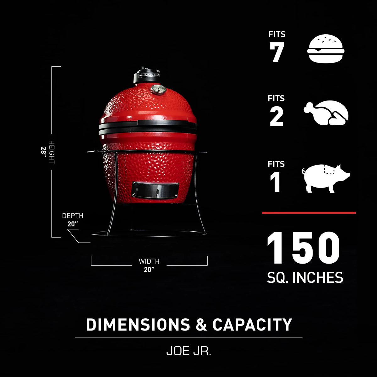 Parrilla de Carbón Kamado Joe KJ13RH