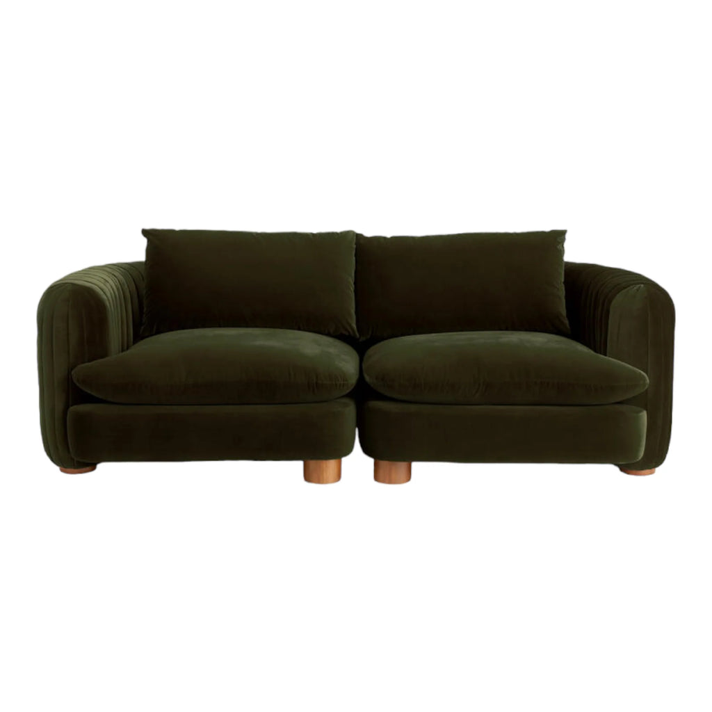 ComfyTrio 2 Seater Teak Wood Sofa