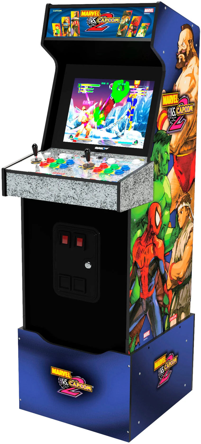 Arcade1Up – Máquina Arcade Marvel Vs Capcom 2 con Marquesina Iluminada