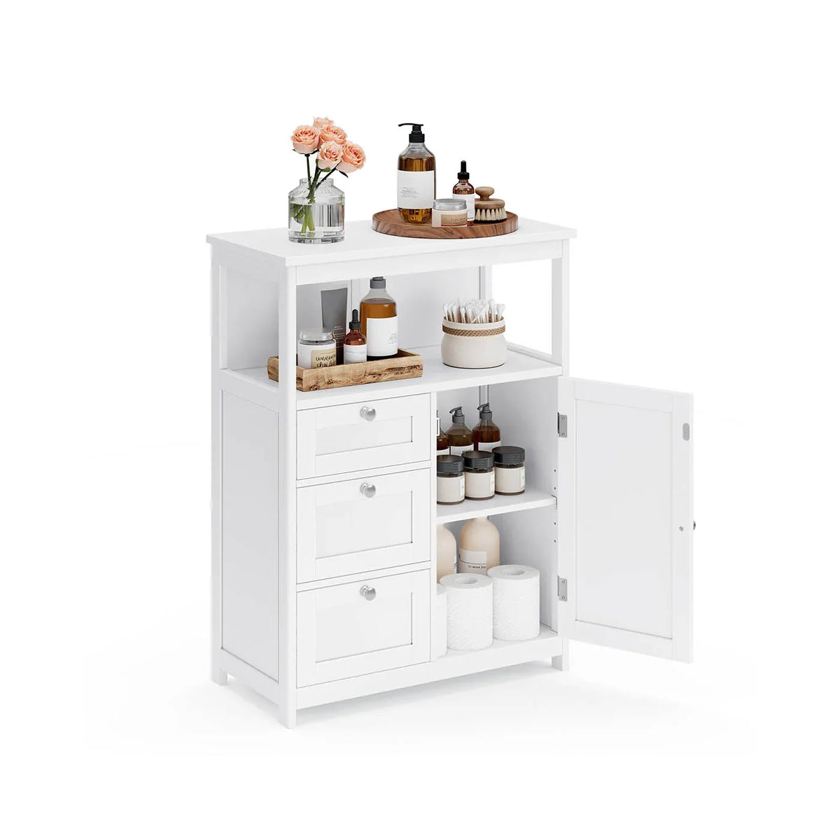 Mueble de Baño con 3 Cajones Blanco