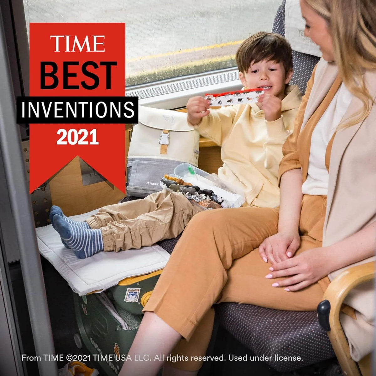 Maleta de Mano para Niños y Cama para Vuelo – Ayuda a tus hijos a relajarse y dormir en el avión – Aprobada por múltiples aerolíneas – Ideal para niños de 3 a 7 años