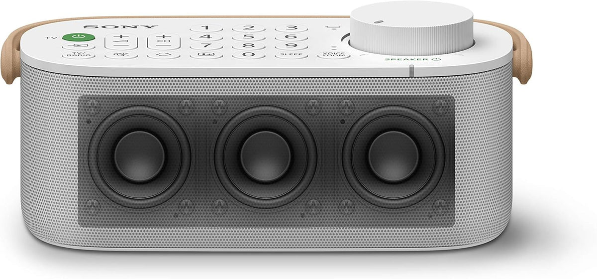 Sony Kabelloser Tragbarer TV-Lautsprecher für Hörgeschädigte und Senioren - Weiß (SRSLSR200.CE7), Einheitsgröße