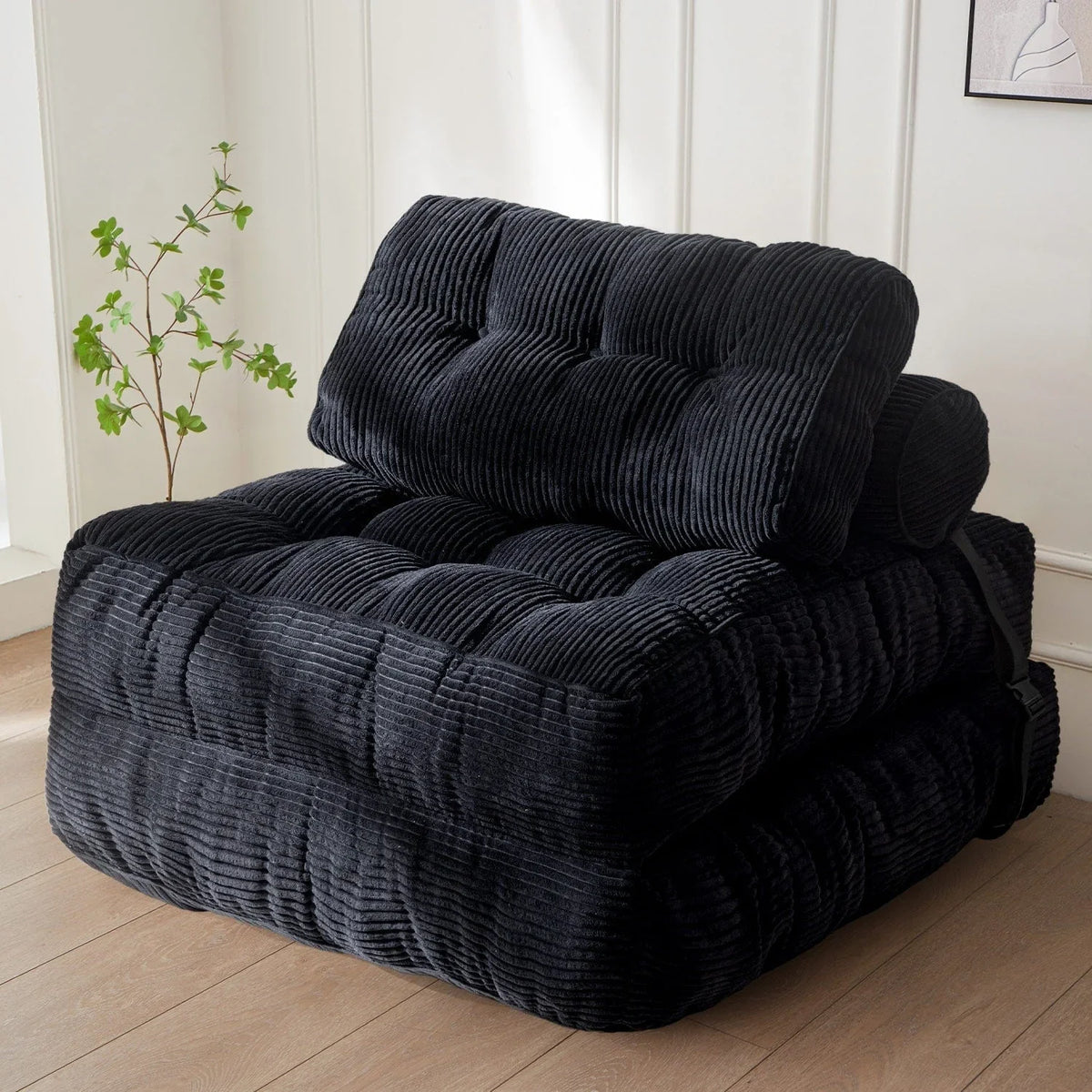 8 Corduroy Folding Couch Sofa Bed,Single