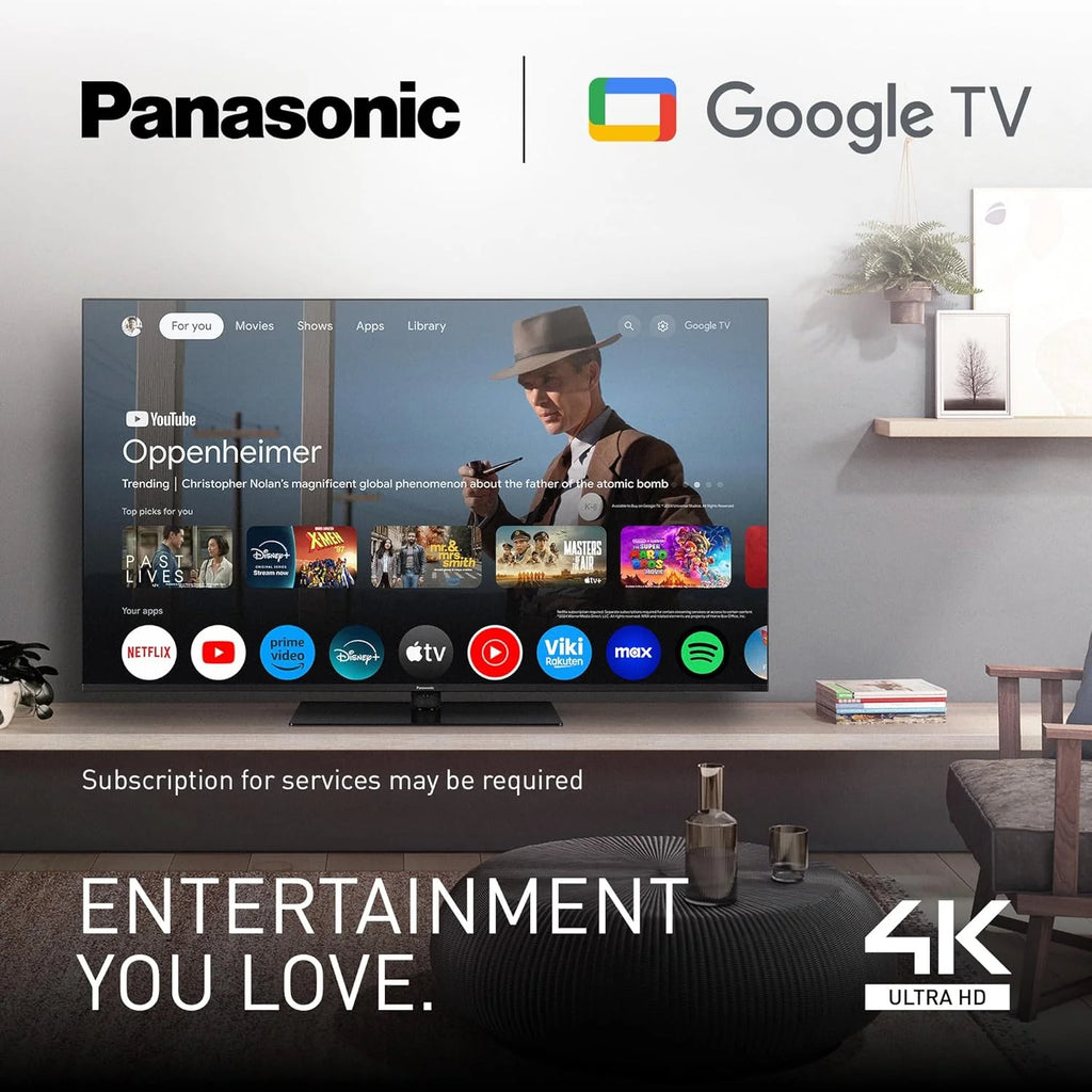 Panasonic TN-43W70AEZ, Série W70 43 Pouces 4K Ultra HD LED Smart TV, 2024, Assistant Google, Chromecast, Dolby Vision & Atmos, Mode Jeux, Bluetooth, pour Une expérience visuelle exceptionnelle