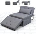 FLEXISPOT Sofa Bed Extendable Folding Sleeping Chair with Bed Function, Chair Beds with Function, Convertible Bed Chair, Load Capacity 300 kg, Grey