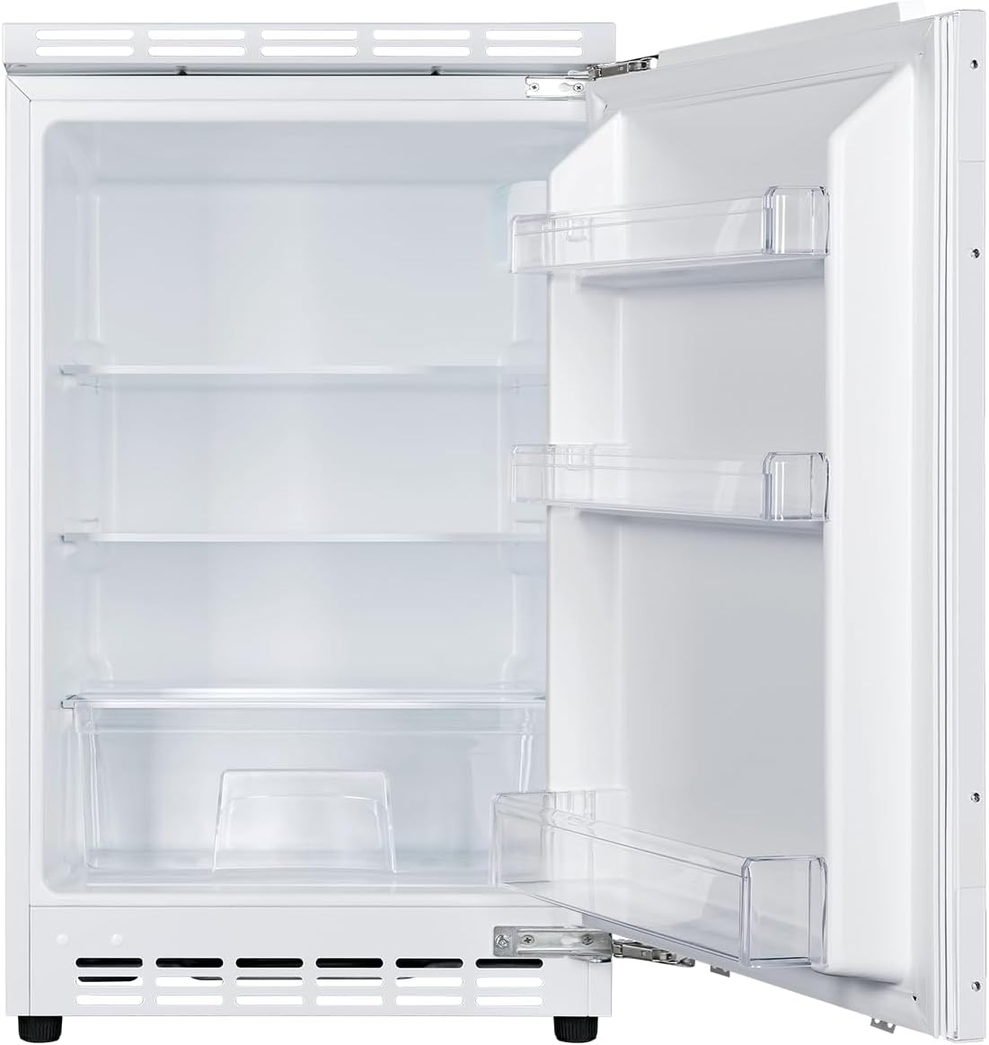 Amica Unterbau Vollraum Kühlschrank dekorfähig für 815 cm Nische elektronische Steuerung Inverter Kompressor Tür-Offen-Alarm wechselbarer Türanschlag 103 liters
