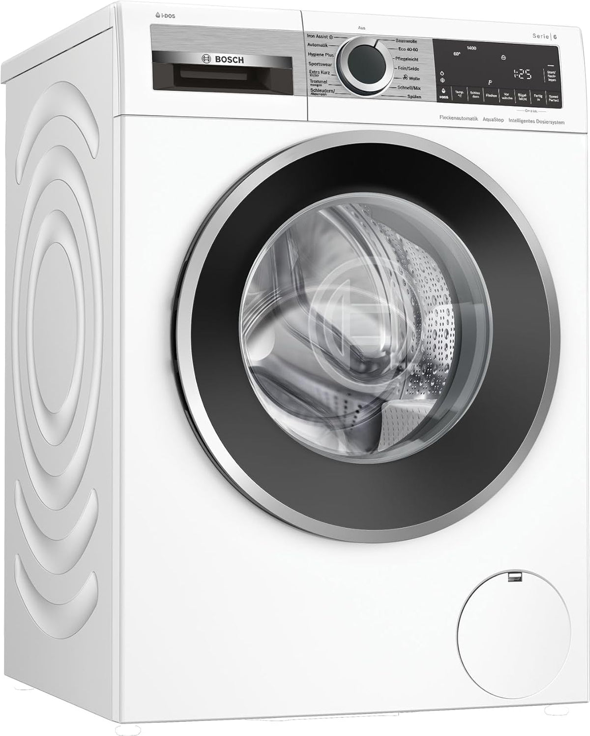 BOSCH WAN28127 Waschmaschine Serie 4, Frontlader mit 8kg Fassungsvermögen, 1400 UpM, Iron Assist, Active Water Plus, EcoSilence Drive, Speed Perfect, Weiß, 60cm