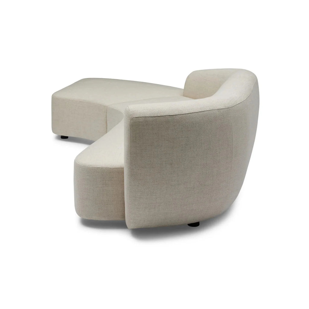 Nismaaya Celine Sectional Sofa Ivory Right-Left