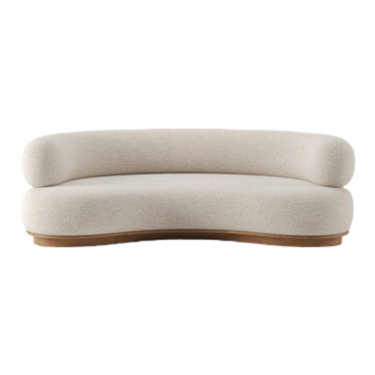 Nismaaya Balwina 3 Seater Sofa Oak Wood & Fabric