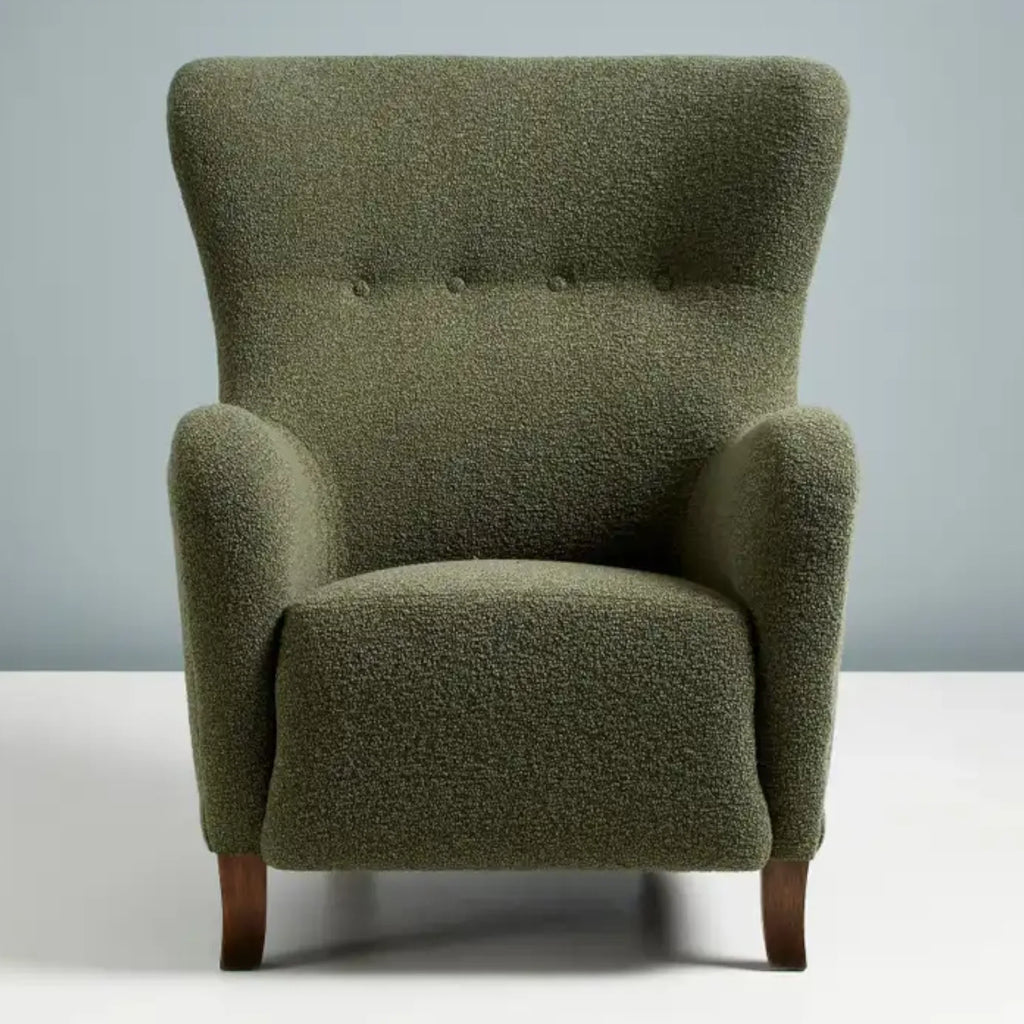 Nismaaya Aldram Wing Chair Green