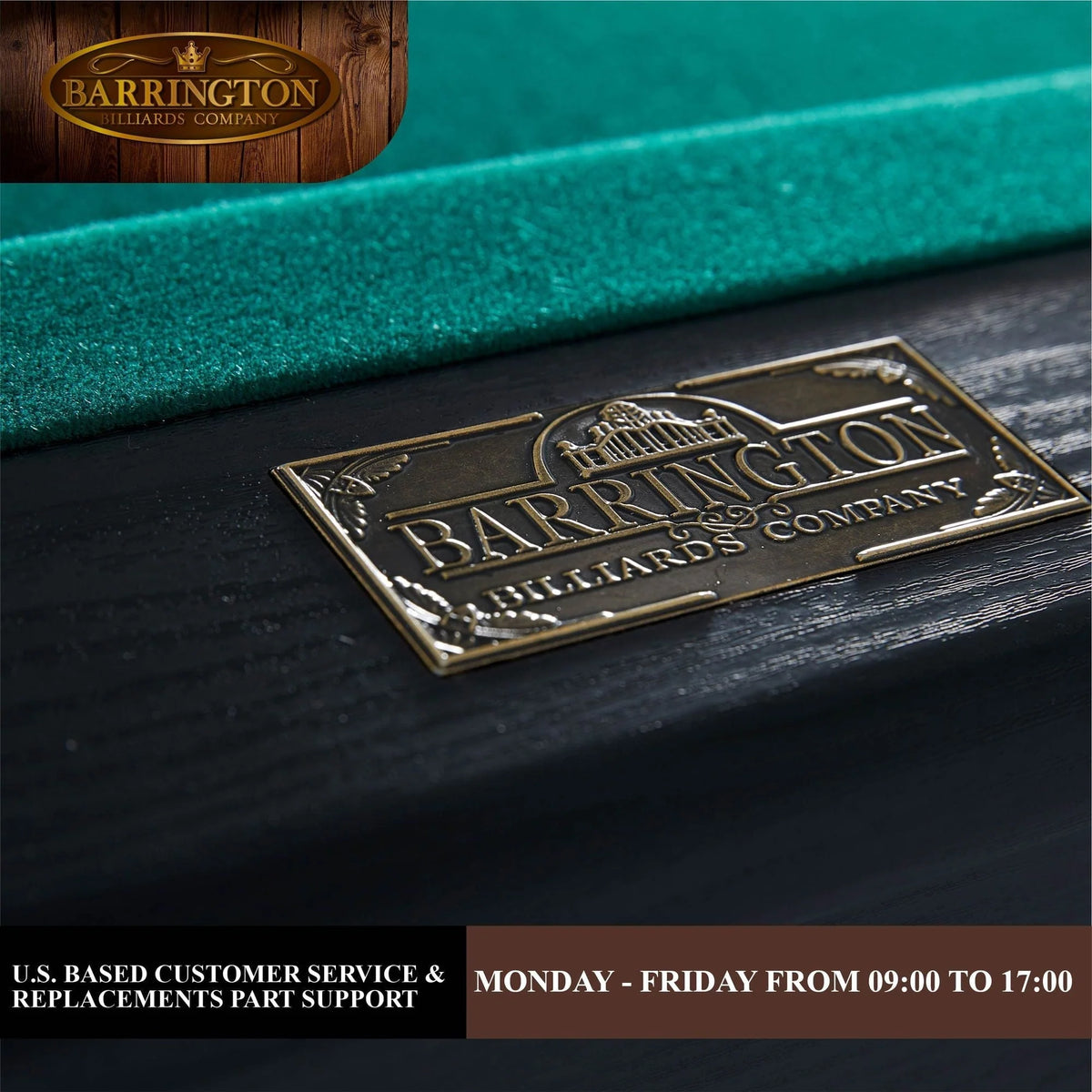 Mesa de Billar Barrington Arcade de 84" con Juego de Dardos de Regalo, Verde