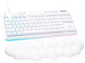 Logitech - G713 Colección Aurora TKL Teclado Mecánico para Juegos con Cable con Interruptores Lineales para PC/Mac con Reposamuñecas Incluido - Blanco Niebla