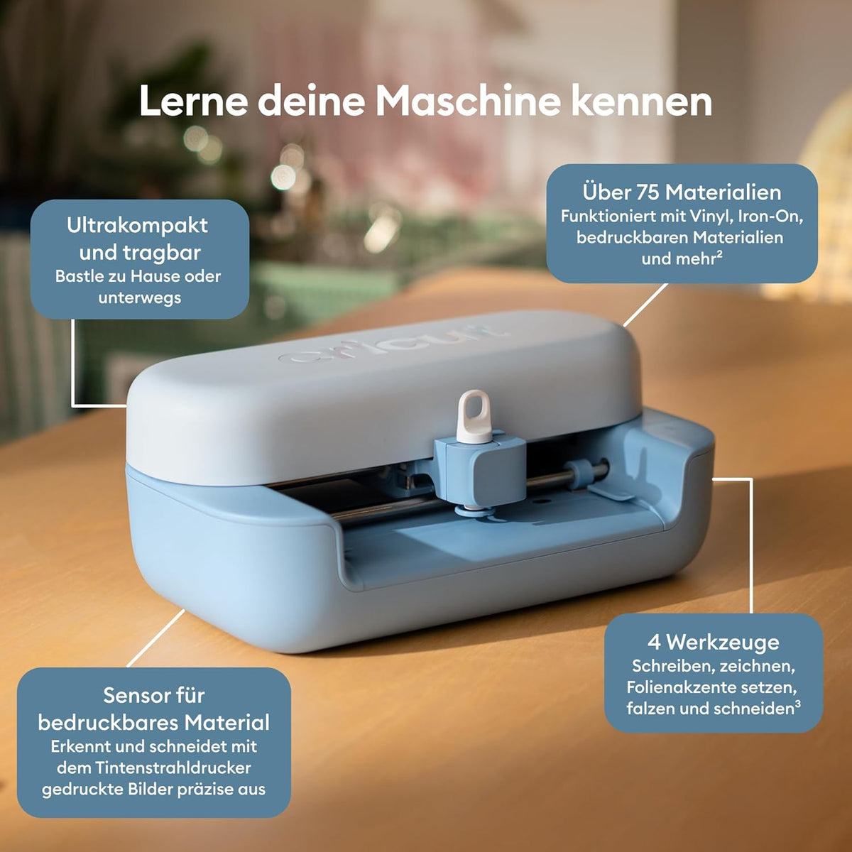 Cricut Joy™ 2 Ultimate Bundle + Digitale Inhalte, Intelligente kompakte Schneidemaschine mit Heißpresse für DIY-Bastelprojekte, individuelle Karten, Aufkleber & Etiketten